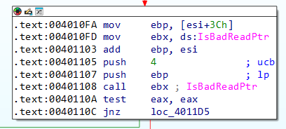 Error handling - checking for a bad pointer