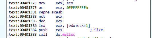 Start of the first big code block in the subroutine